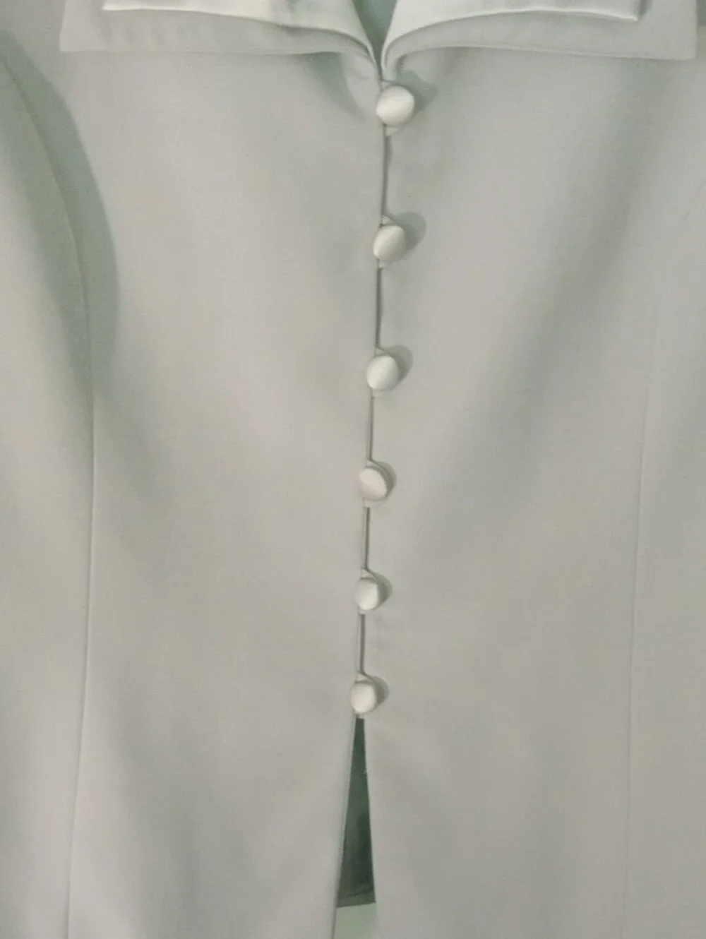 Executive Collection Women's Light Gray Button-Front Dress Blazer Size 18